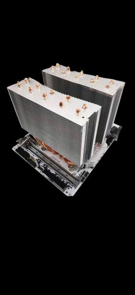 Custom Size Aluminum Heat Pipe Heat Sink For High Efficiency Electronic Cooling