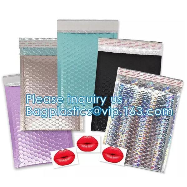 Mailer Slider Air Zip lockk Ploy Bubble Mailing Packaging Bag, Beauty Padded Pouch, Shipping Bags, Envelopes