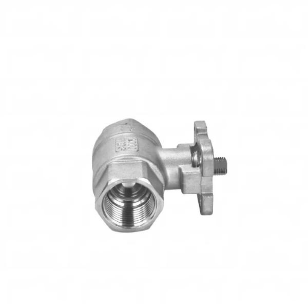 304 stainless steel two-piece high platform ball valve two-piece wire buckle internal thread pneumatic ball valve 4