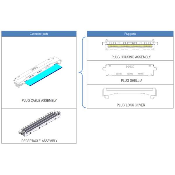 Многоточечный наземный 20877 30 Pin Edp кабель Микрокоаксиальный кабель 20345 20346 2047 20347
