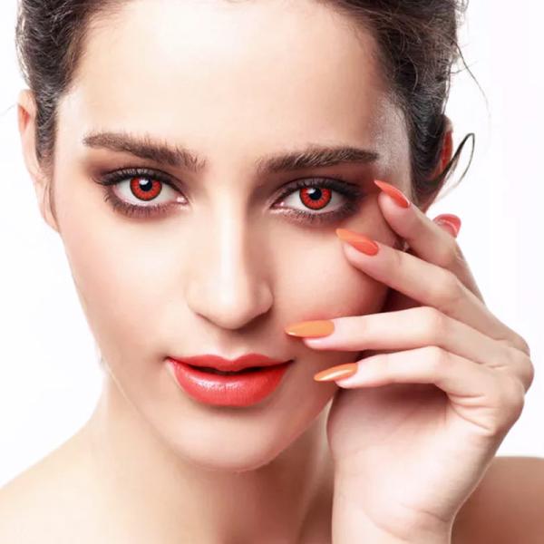 Toric Halloween Blue Purple Green Tinted Daily Colored Contacts With Big Pupil