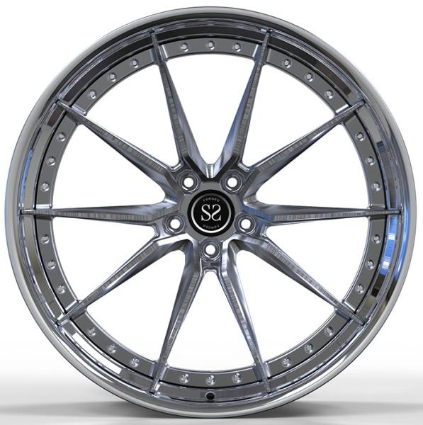 2 Piece Polish A6061 T6 Alloy Wheels 20 X 9 For Audi RS5 5x112