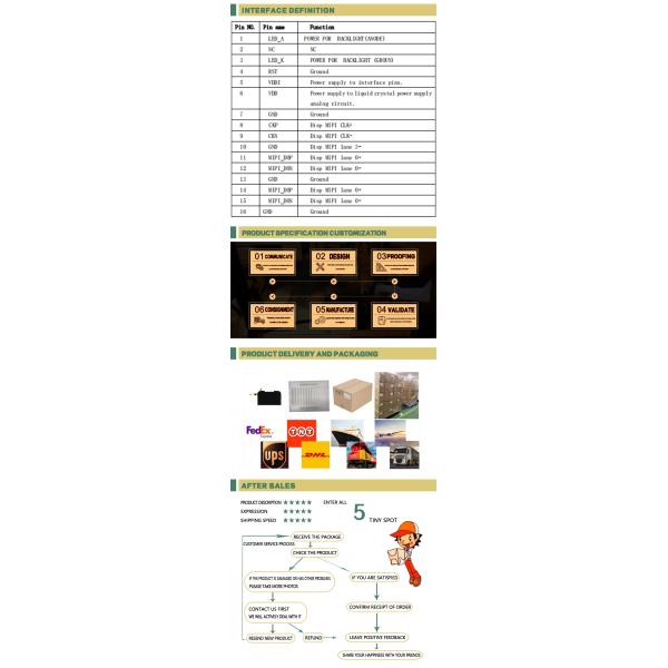 3.97 Inch IPS TFT LCD Displays 480 * 800 MIPI Interface Screen