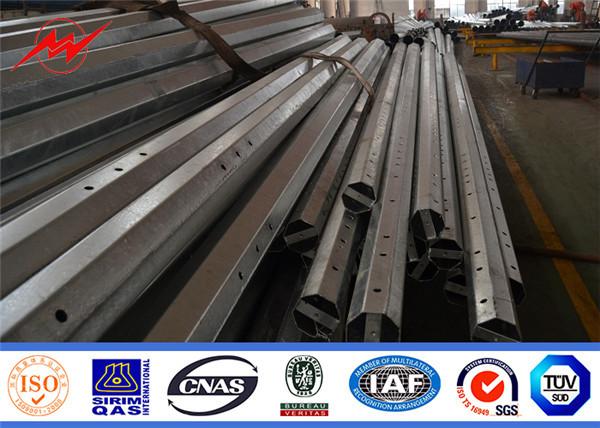 9m Hot Dip Galvanization 1mm Galvapole Street Lighting Pole