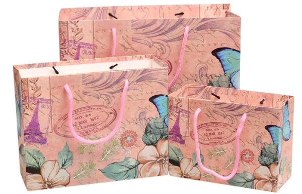 New Fashion Eiffel Tower Europe and the United States Wind Gift Bags Paper Bags Bags Bags Gift Bags Report