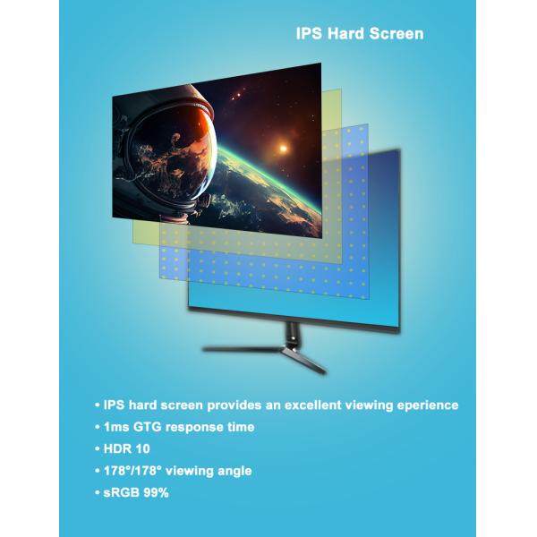 24 Inch Led Desktop Monitor Bezel Less 1K FHD Resolution Nano IPS Panel PC Monitor