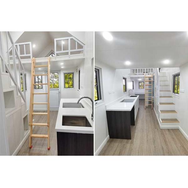 Hot Sale Light Steel Prefabricated Tiny House on Wheels with AU Standard