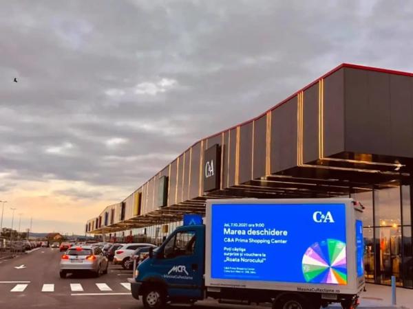 16ft 12ft 14ft Mobile Digital LED Billboard Truck 192*192mm Box Mounted Customized