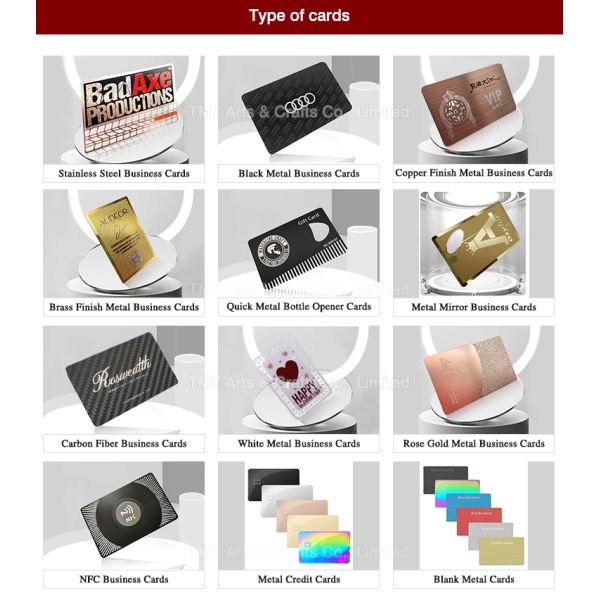 Customized Luxury Essentials Mirror Brass Finish Metal Business Name Card With Hollow Pattern