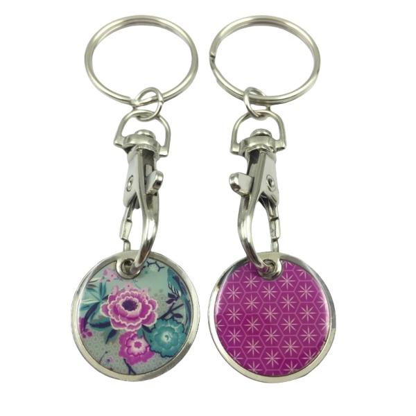 Custom Made Epoxy Dome Trolley Tokens With Customized Design And Logo