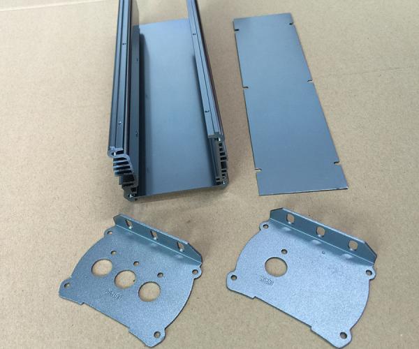 Sand Acid Oxidation Aluminium Enclosures Aluminum Heat Sink 48*148*130 mm
