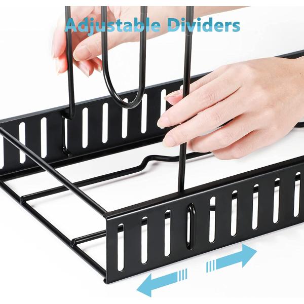 Functional Foldable Iron Rack for Kitchen Cutting Board Storage No-Punch Installation