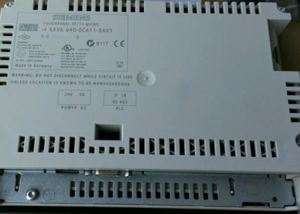 Siemens HMI Touch Screen For Operation Control / Monitoring 6AV6640 0CA11 0AX1