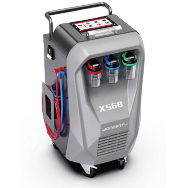 3/8HP Compressor X568 Automóvel Máquina de Recuperação AC Com Função de descarga e Impressora incorporada