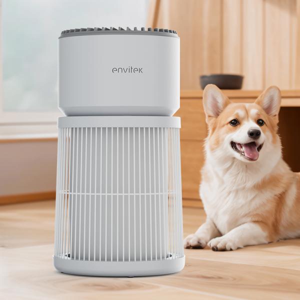 Purificateur d'air intelligent pour animaux de compagnie, CADR 400m3/h, pour allergies et animaux domestiques