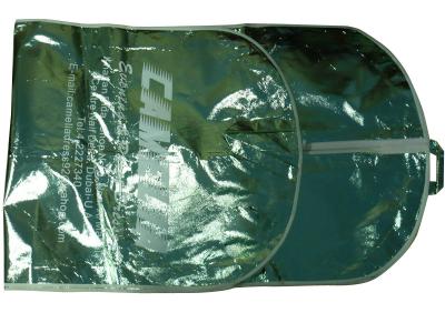 OEM Canmel Shining Silver Nonwoven Fabric  Dress Bags, Suit Garment Bag