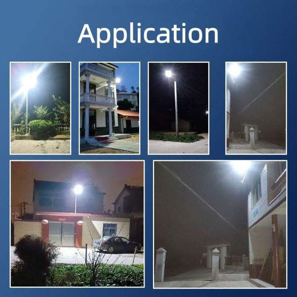 100W 10000MAH Solar Street Light with ABS Plastic Housing Motion Sensor and Dimming Mode for Maximum Energy Saving LED Solar Street Light