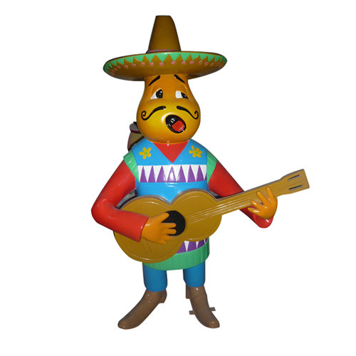 Life Size Custom Fiberglass Sculptures Waterproof Cartoon Character Sculpture