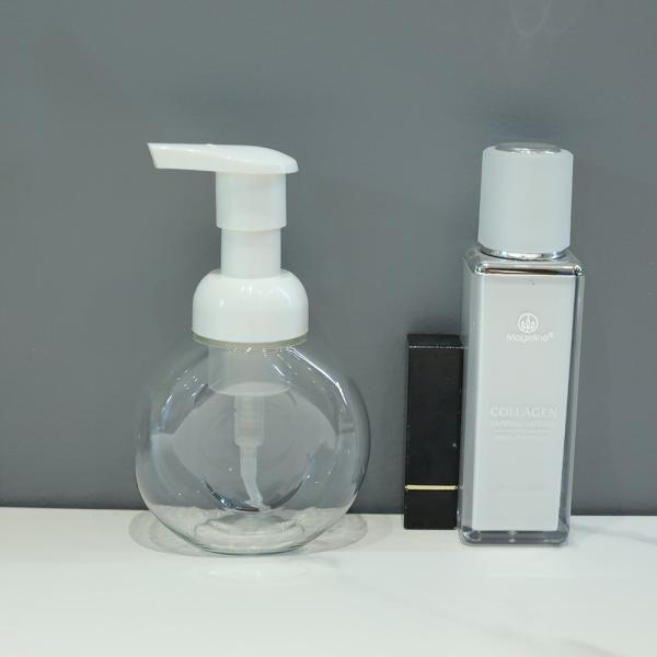 Custom Hot Stamp Foam Refillable Bottle Offering Labeling and Custom Printing Perfect for Travel Toiletry Foam Bottles