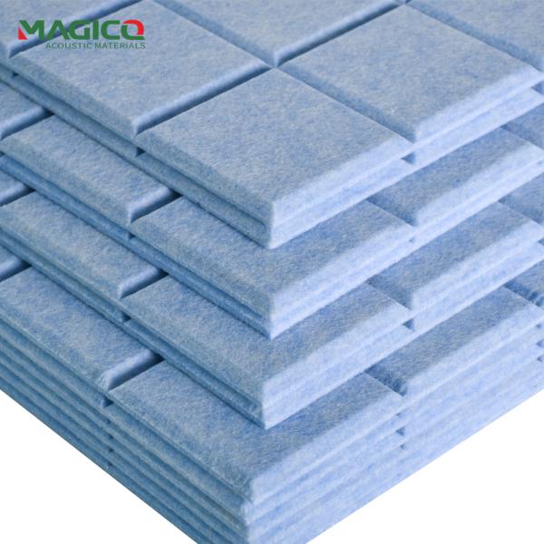 PET Felt Acoustic Wall Board Effective Soundproofing Polyester Fiber Acoustic Panel for Decoration