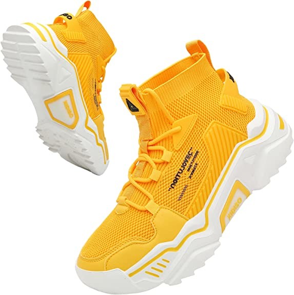 SANNAX Canvas Leather Mens Fashion Sneakers Slip On Walking Shoes