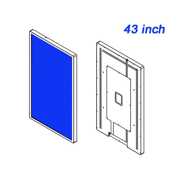manufacturer 43 inch hospital outpatient screen white large triage digital sign boards