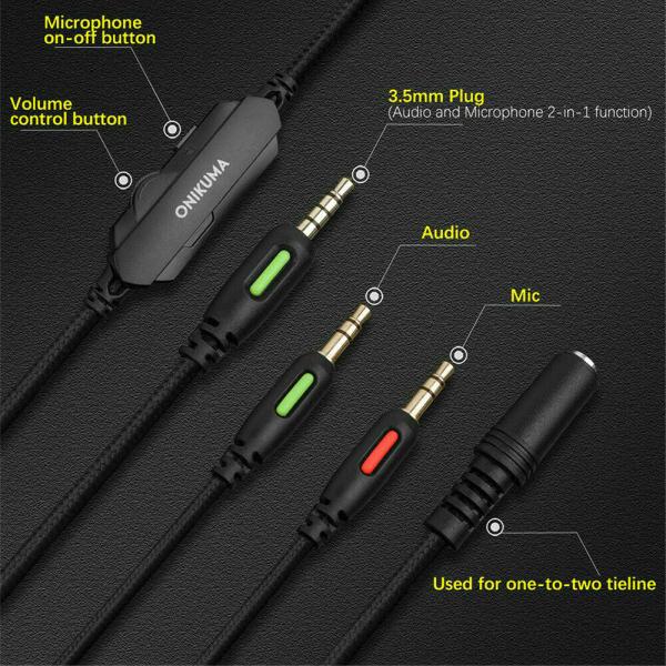 20000Hz Onikuma K1b Camouflage Gaming Headphones