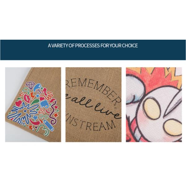 Customized Jute Bag  Gift Bag Canvas and Jute Handbag