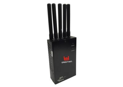 Wi portáteis à mão eficazes Fi 2G 3G 4G do jammer do sinal com cinco antenas