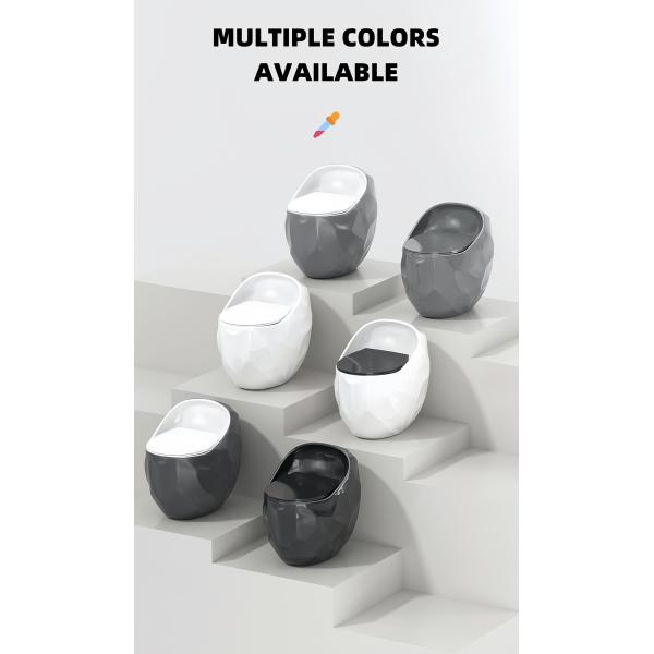 Art Design Best Ceramic One Piece Toilet Bowl Egg Shape Luxury 673*485*625mm