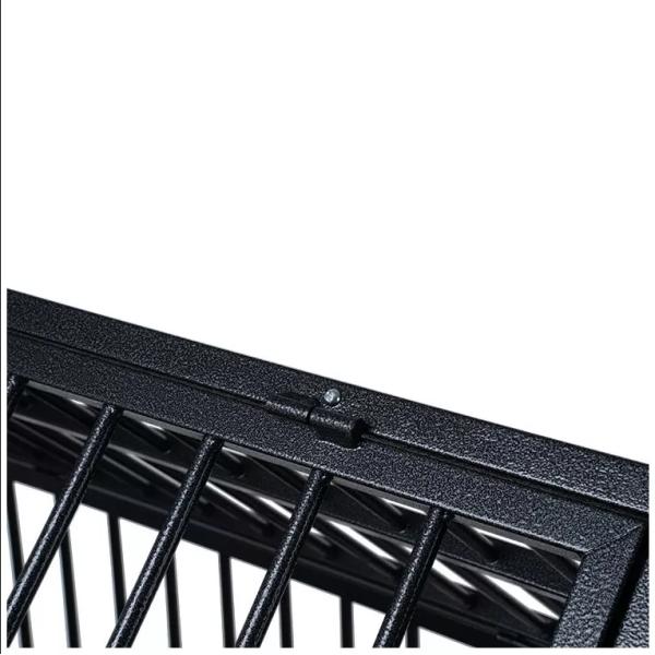 Black 38 Inch Heavy Duty Pet Cage for Large and Medium-Sized Dogs Stylish Design