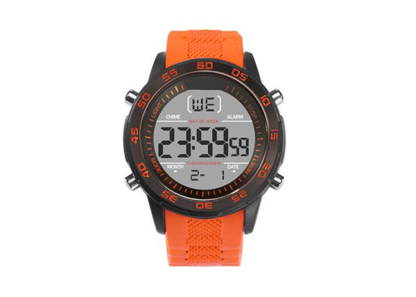 Shock Resistant Digital Plastic Sports Watch 5cm Dial Diameter With Alarm Function