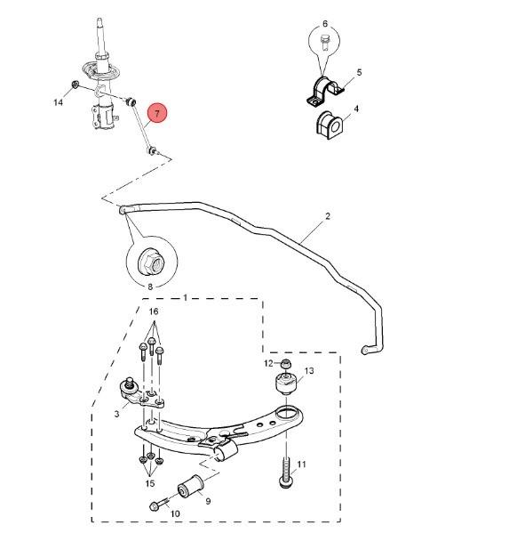 Scap Car Auto Spare Parts Suspension System Stabilizer Bar Link for MG3/MG3-14/MG3-16 30003601