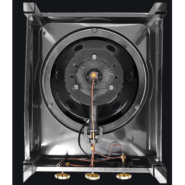 Stainless steel hotel stove commercial high pressure gas cooker single stove liquefied gas blower fierce fire cooker