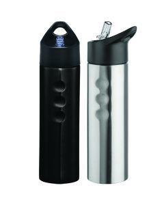 Performance Stainless Sports Bottle 740ml capacity Pop up sipper straw in cap