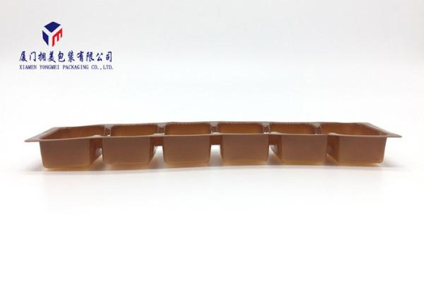 Vacuumformed PVC Tray With 6 Caves Plastic Retail Packaging Boxes Rectangle Shape