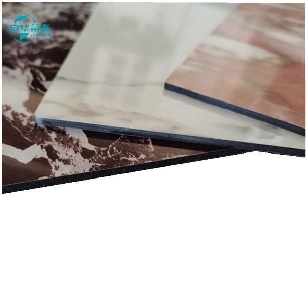 1220mm Wide Marble Grain PE Coated Aluminum Composite Panel ACP For Exterior Facade