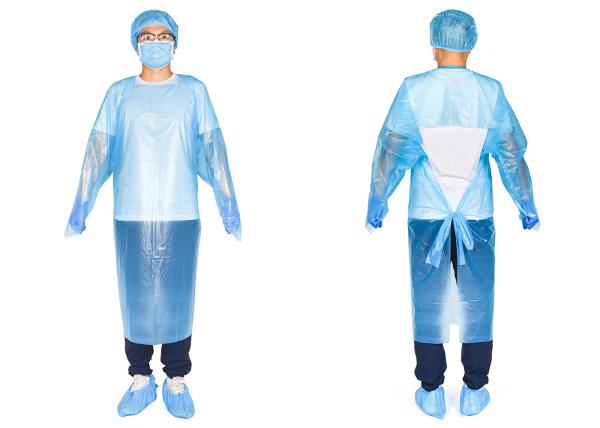 Disposable Isolation Gowns Protective Gowns with Long Sleeves Non-Sterile Examination Gowns