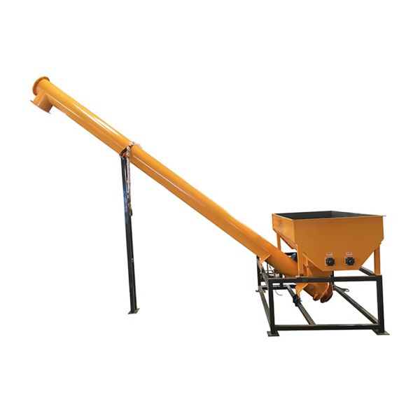 Custom stainless steel screw feeder bucket elevator conveys powder and granular materials, suitable for mining, feed, grain, petroleum, and construction industries