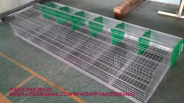 Rabbit Cage, Cage Net Galvanized Wire Poultry Farming Meat Broiler Battery Rearing Cage