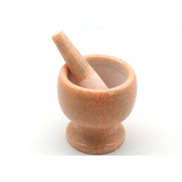 Polished Marble Stone Mortar And Pestle Bowl Natural Hand Herb Spice Grinder