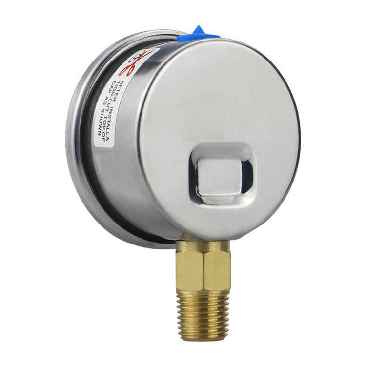 Y50 50mm Brass Bottom Connection Hydraulic Pressure Gauge with and 2.5% Precision