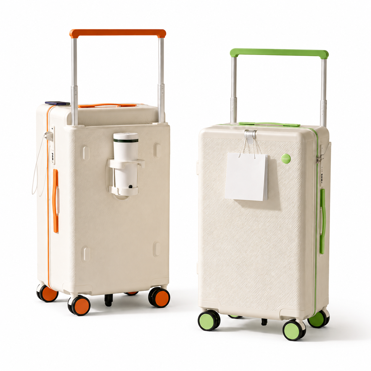Deep Component Hard Shell Wide Trolley Luggage