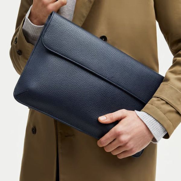 Custom Logo PU Leather Laptop Sleeve Slim Protective 13 Inch Notebook Case OEM