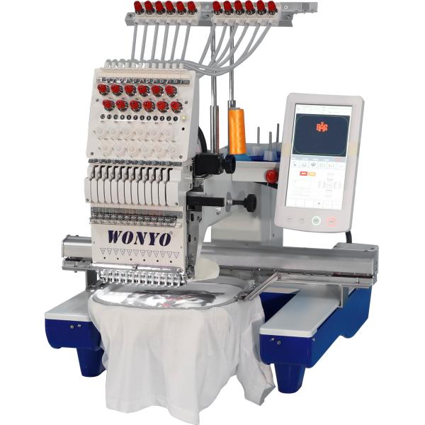China WONYO Single One Head Uniform Cap Jacket T-shirt Sewing and Embroidery Machine