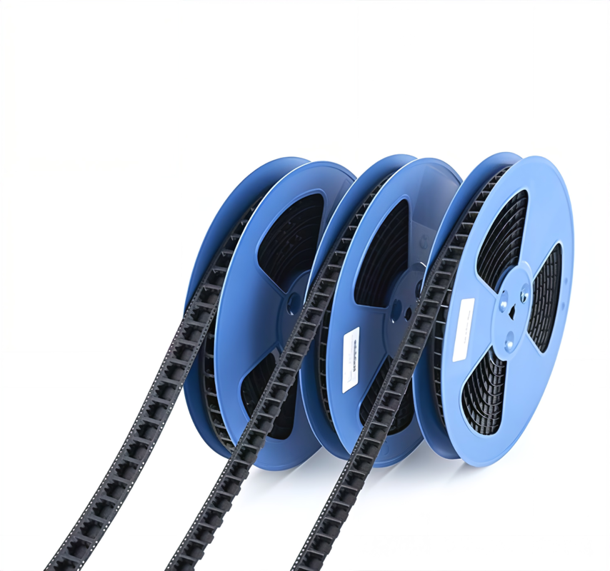 SMT Carrier Tape 16mm Black PS Continuous Pocket Tape for Organized SMD Component Packaging and Electronic Assembly Processes