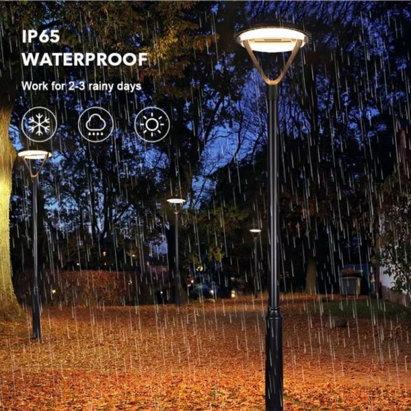 Solar LED Patio Lights with Motion Sensor Dusk to Dawn Energy-Saving Outdoor Lighting