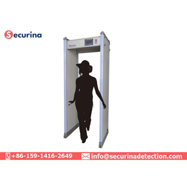 Infrared Remote Control Full Body Metal Detectors , Metal Detector Door 60 Detecting Areas