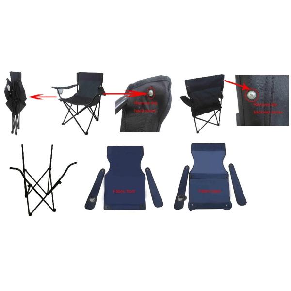600 Denier Fabric Picnic Folding Camp Chair