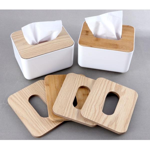 Customized White Ceramic Napkin Holder Rectangle For Wedding Party